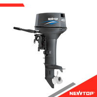 Mesin Kapal Luar Papan (Outboard) Top Factory Powerful 40HP Newtop, 2 Tak, Bensin, Berpendingin Air, untuk Kapal