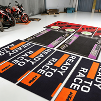 Tapis de moto personnalisé imprimé, antidérapant, en caoutchouc TPR, pour garage, atelier, salle d'exposition, vente en gros