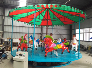 Carrousel rotatif Merry-Go-Round 12 places pour attraction <span class=keywords><strong>de</strong></span> foire intérieure/extérieure pour enfants - Product Image 2