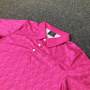 Custom High Quality <b>Polo</b> <b>Shirts</b> Pattern Print Design <b>Pink</b> Embroidery Golf <b>Polo</b> <b>Shirts</b> - Product Image 3