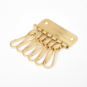 High End 6 Tooth <b>Square</b> Keychain Zinc Alloy Metal Car <b>Key</b> Holder Multi Functional Hardware Accessory Home Use - Product Image 2