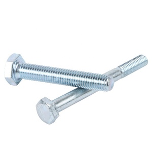 Pernos Hexagonales de Acero Galvanizado DIN933, Tornillos <span class=keywords><strong>M4</strong></span> M6 M8 8.8 M12 M16 M18, Parafuso Sextavado M20 M24 para Puerta y Techo - Product Image 3