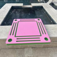 Table de Mahjong flottante en mousse EVA haute densité, étanche, pour jeux aquatiques, idéale pour les fêtes au bord de la piscine, les spas, les bains à remous et les jeux en extérieur.