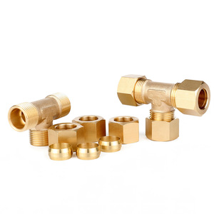 Nissin Brass Reducing Tee Fitting NPT Threaded 316-NPT18-31614-NPT14-14516-NPT14-51638 For Hydraulics Water Plumbing - Product Image 3