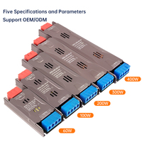 Offre Spéciale d'alimentation LED ultra mince AC à DC LED Driver 60W 100W 200W 300W 400W Alimentation 24V