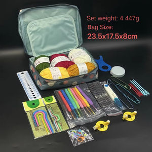 Novice <b>Crochet</b> Tool Set Soft Handle Sewing Kit Wool Needle <b>Hook</b> for Fabric <b>Crochet</b> Sweater Full Set for Zero Basis Made Plastic - Product Image 6