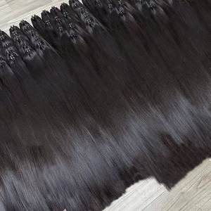 Extensiones de Cabello Humano Natural al Por Mayor, Liso, en Paquetes, Doble Trama, Cutícula Completa, Volumen - Product Image 1