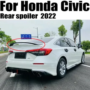 สปอยเลอร์สำหรับ Honda Civic รุ่นที่ 11 ปี 2022 วัสดุพลาสติก ABS คุณภาพสูง สีรองพื้น สปอยเลอร์หลังคาท้ายรถยนต์ อุปกรณ์ตกแต่งรถยนต์ - Product Image 1