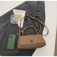 Sac à bandoulière en PU pour femme, design plissé, grande capacité, rabat personnalisable, sac à main rectangulaire, utilisation quotidienne, toutes saisons