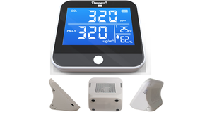 เครื่องตรวจสอบคุณภาพอากาศ Hi-q 4 in 1 ตรวจสอบควัน ฝุ่น คาร์บอนไดออกไซด์ CO2, PM2.5 อุณหภูมิ ความชื้น แบบดิจิทัล แสดงผลแบบเรียลไทม์ - Product Image 2