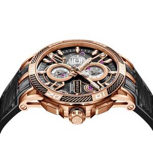 Reloj de Diseño atrevido que combina movimiento mecánico automático y estética urbana moderna - Product Image 6