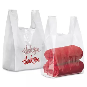 New Trendy Market Shopping Bag Custom Logo Printed ECO-Friendly Packaging Bags Reusable 100% Biodegradable Plastic Bags