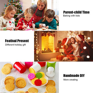 Bộ khuôn làm bánh quy hình hoạt hình 6 cái/lô, dụng cụ tạo hình bánh fondant, sô cô la, dụng cụ làm bánh, dụng cụ trang trí bánh tự làm - Product Image 5