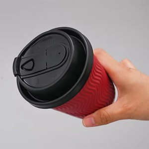 Hanyong tùy chỉnh dùng một lần PP PLA PS Pet nắp nhựa nóng uống nắp Nắp nhựa có nắp đậy cho cốc giấy - Product Image 4