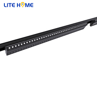Éclairage de grille anti-éblouissement intelligent pour magasin de détail, 60W, linéaire, AC220V, LED, double rail, aluminium, moderne