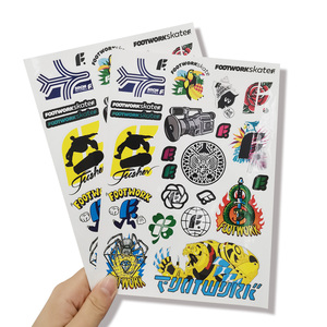 Printing Vinyl Individual Stickers Waterproof Label Kiss Cut Sticker Sheet Adhesive Custom Sticker Sheets