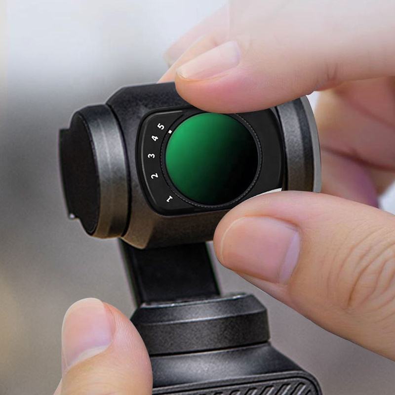 HONGDAK Professional Optical Glass ND 8/16/32/64 CPL Black Diffusion 1/4 Filter Kit Magnetic Len Filter for DJI OSMO Pocket 3