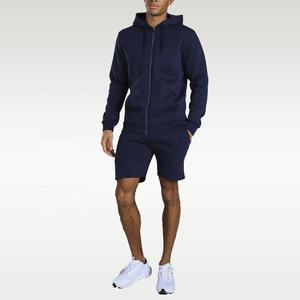 Conjunto de ropa deportiva para hombre, set doble de algodón liso, OEM, venta al por mayor - Product Image 1