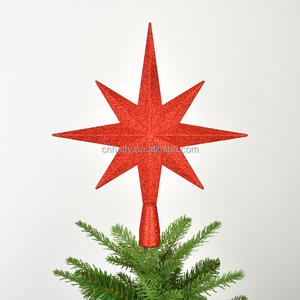 Glitter <b>Star</b> Tree Topper - Christmas Small <b>Decorative</b> Holiday Bethlehem <b>Star</b> Ornament Topper Christmas Supplies - Product Image 2