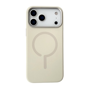 Funda Magnética de Silicona Líquida de Lujo para Teléfono 17 Pro Max 16 Plus 17Air, Carga Inalámbrica, Forro de Franela, Protección Antigolpes - Product Image 1