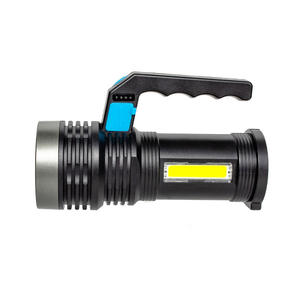 Lampe de poche Led rechargeable P500, avec éclairage latéral Cob, projecteur extérieur, batterie intégrée, en alliage d'aluminium - Product Image 3