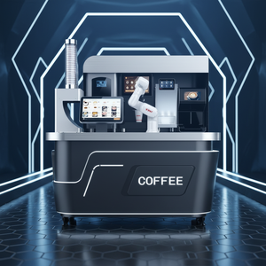 ตู้จำหน่ายกาแฟอัจฉริยะแบบโคบอต 24/7 พร้อมระบบชำระเงินแบบหน้าจอสัมผัสและเกียร์บ็อกซ์ - Product Image 1