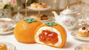 Daifuku au kaki, Wagashi, Gâteau de riz sucré, Snack <span class=keywords><strong>asiatique</strong></span>, Garniture crémeuse - Product Image 3
