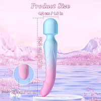 Vibrateur double tête transfrontalier best-seller pour femme, masseur vibrant chauffant, bâton AV tendance instantanée, bruit 50 dB