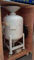 Machine de sablage mobile portable de 200 l avec compresseur