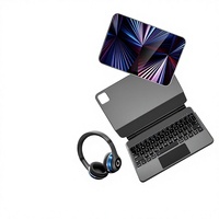 2026 Yeni Ergonomik Sihirli Yüzen Klavye, iPad Pro 11 inç için Alternatif Manyetik Kablosuz Renkli Klavye