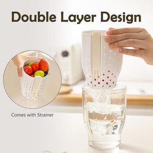 Contenitore Portatile Moderno in Plastica Senza BPA per Colazione, Tazza Personalizzata da Asporto per <span class=keywords><strong>Yogurt</strong></span>, Frutta, Cereali, Bevande Fredde, Cucina - Product Image 2