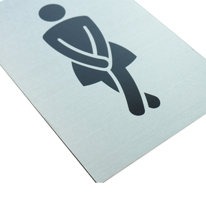 شعار مخصص تصميم عاكس أبيض أسود معدن الألومنيوم وقوف السيارات في الشوارع علامة جديلة السلامة الحمام علامة جديلة - Product Image 3