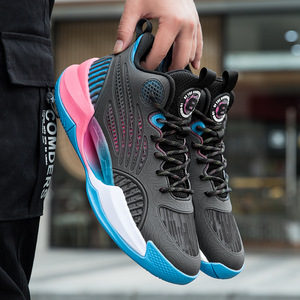 Zapatillas de Baloncesto para Hombre, Parte Superior de Malla, Suela de Goma, Entresuela de EVA, Duraderas, Antideslizantes, para Entrenamiento en Cancha, Uso Casual de Verano - Product Image 2
