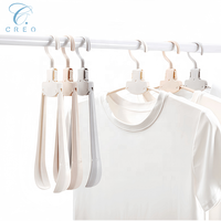 Cintre de voyage pliable instantané, flexible, à épaules larges, en plastique moulé par injection, porte-vêtements antidérapant sans trace pour armoire