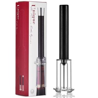 Ouvre-bouteille à pression d'air pour vin, ensemble de 4 pièces, tire-bouchon, bouchon verseur, coupe-capsule, ouvre-vin rouge, coffret cadeau, ustensiles de table
