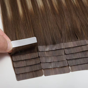 Extensions de cheveux à bandes adhésives en cheveux humains <span class=keywords><strong>Remy</strong></span> à double trame, extrémités épaisses, qualité supérieure, extensions de cheveux européens de luxe, vente en gros directe d'usine - Product Image 2