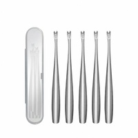 Pousse-cuticules en acier inoxydable en forme de U, outil de manucure pour le soin des ongles des mains et des pieds