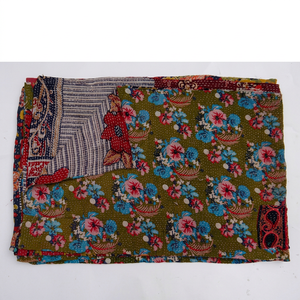Gold Supplier Handmade Reversible Kantha Throw - Product Image 1