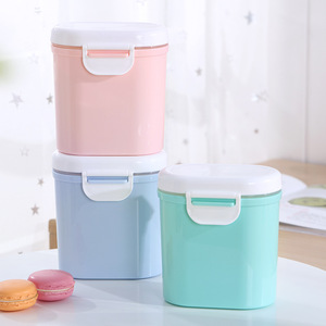 Boîte de conservation hermétique en plastique carrée grande capacité pour lait infantile en poudre, pour bébés de 0 à 12 mois, Baby Guard Town - Product Image 1