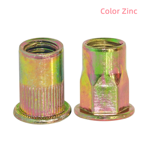 Nhà Máy Bán buôn nhôm đầu phẳng <span class=keywords><strong>knurl</strong></span> riveting đinh tán hạt ren chèn <span class=keywords><strong>SS</strong></span> Hex lục giác đinh tán hạt cho phần cứng - Product Image 5