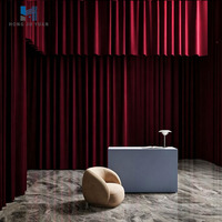 Rideau de scène de luxe sur mesure, rideau en velours résistant pour événements, draperies pour mariage, fête, théâtre