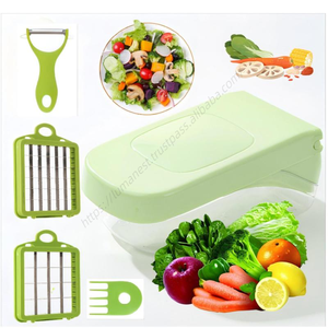 Vente en gros de hachoirs à légumes multifonctionnels 14 en 1, trancheurs pour salade, pommes de terre, carottes, ail - Product Image 5