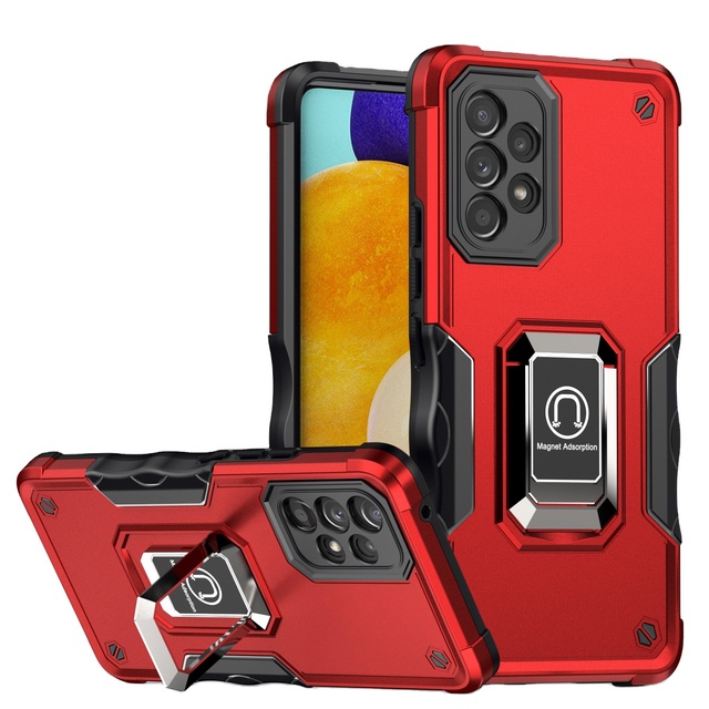 Shockproof Heavy Duty armor Magnetic Phone Covers With Ring Holder protection Mobile Phone case for a samsung galaxy A53 A33 5g