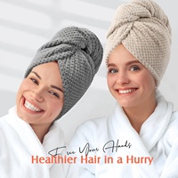 Microfibre Cheveux Serviette Wrap LOGO Super Absorbant Séchage Rapide Grand Cheveux Turban Femmes cheveux secs outils