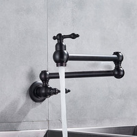 Nouvelle Robinet de Cuisine Mural Simple Eau Froide Pivotant à 360 Degrés avec Tuyau Extensible XR8555