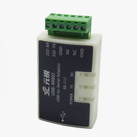 Convertidor Serial USB 2.0 a RS485 RS422 de 1 Canal, Módulo de Comunicación USB-49902 Dual DB9 con Indicador LED para Dispositivos HMI