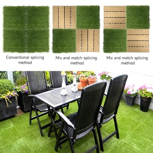 Césped Artificial <span class=keywords><strong>de</strong></span> Fácil Instalación, Baldosas <span class=keywords><strong>de</strong></span> Césped Sintético para Jardinería, Alfombra para Exteriores - Product Image 4