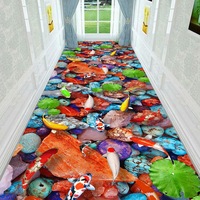 Vente chaude 3D taille personnalisée hôtel tapis de couloir pour tapis de couloir de haute qualité