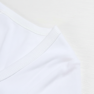 T-shirt d'été décontracté de haute qualité avec impression de logo personnalisé T-shirt en coton uni pour femmes Camiseta De Mujer Produit de haute qualité - Product Image 1