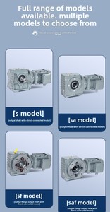 Réducteur de vitesse industriel à engrenages hélicoïdaux et à vis sans fin <span class=keywords><strong>SA</strong></span>/SF/SAF S37 S47 S57 S67 S77 S87 S97 - Product Image 3